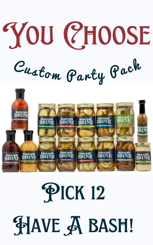 You Choose - Custom Party Pack 12-Pack - (2x6packs) - Backyard Brine Pickles Condiments and Gourmet Products