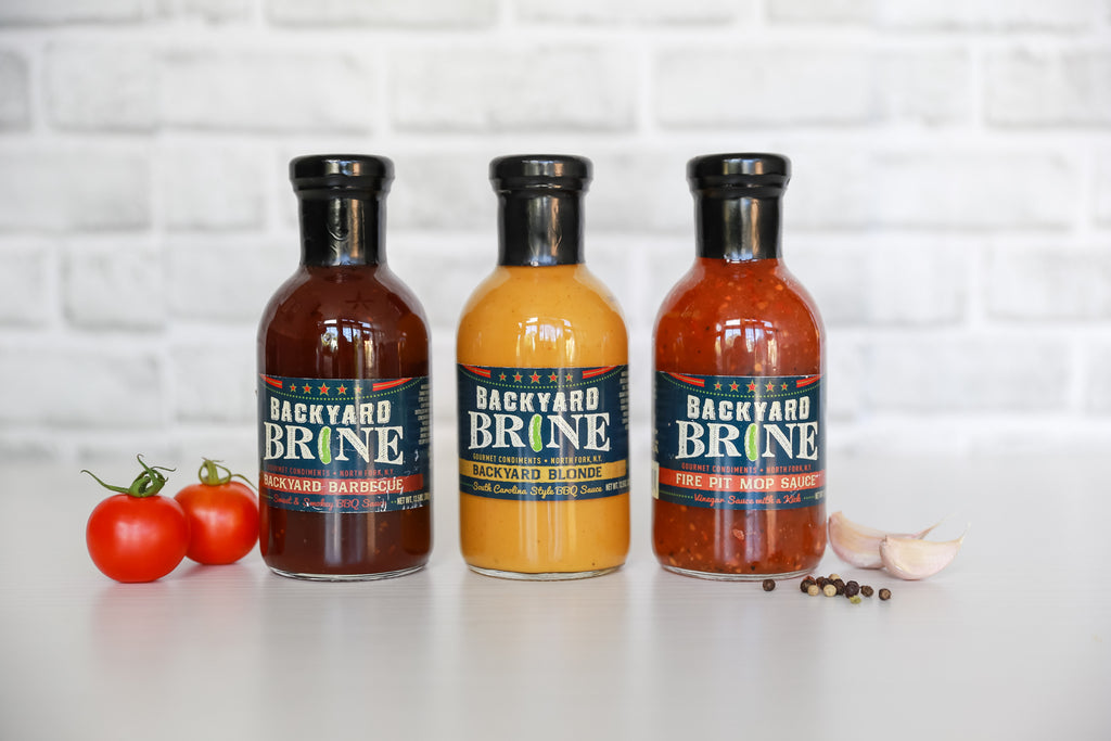Backyard Brine - Fire Pit Mop Sauce Vinegar Sauce with a Kick, 13.5 oz Jar, 6-Pack - Backyard Brine Pickles Condiments and Gourmet Products