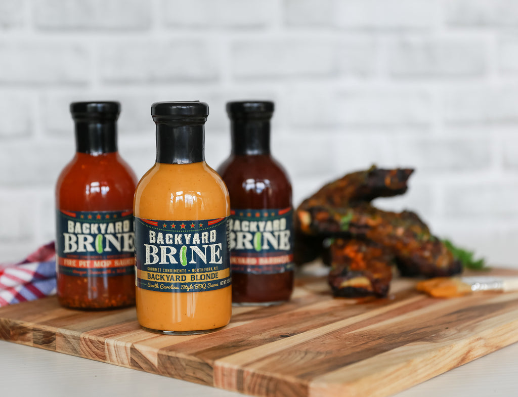 Backyard Brine - Fire Pit Mop Sauce Vinegar Sauce with a Kick, 13.5 oz Jar, 6-Pack - Backyard Brine Pickles Condiments and Gourmet Products