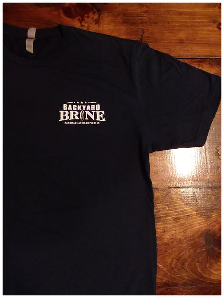 Backyard Brine Dill Death Do Us Part Navy Short Sleeve T-Shirt - 100% Cotton - Backyard Brine Pickle Co.